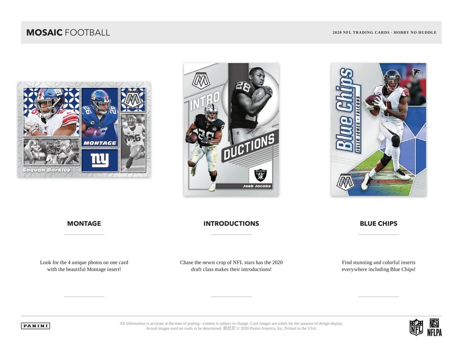 2020 PANINI MOSAIC NO HUDDLE FOOTBALL HOBBY BOX