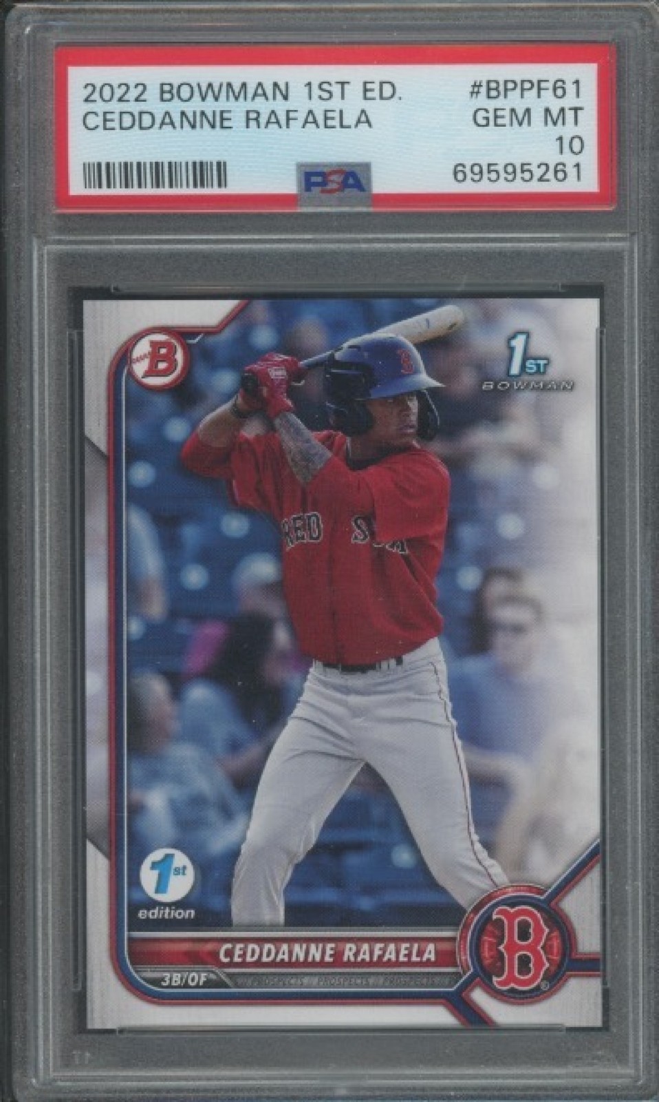 2022 Bowman 1st Edition Baseball Ceddanne Rafaela #BPPF-61 PSA 10