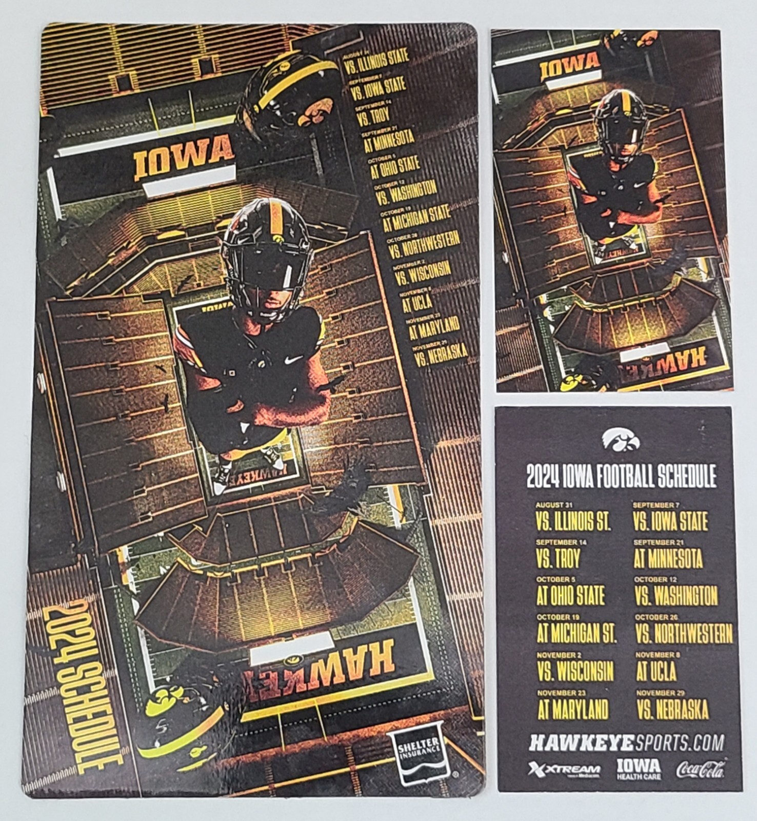 2024 IOWA HAWKEYES Football Magnet & Pocket Schedule