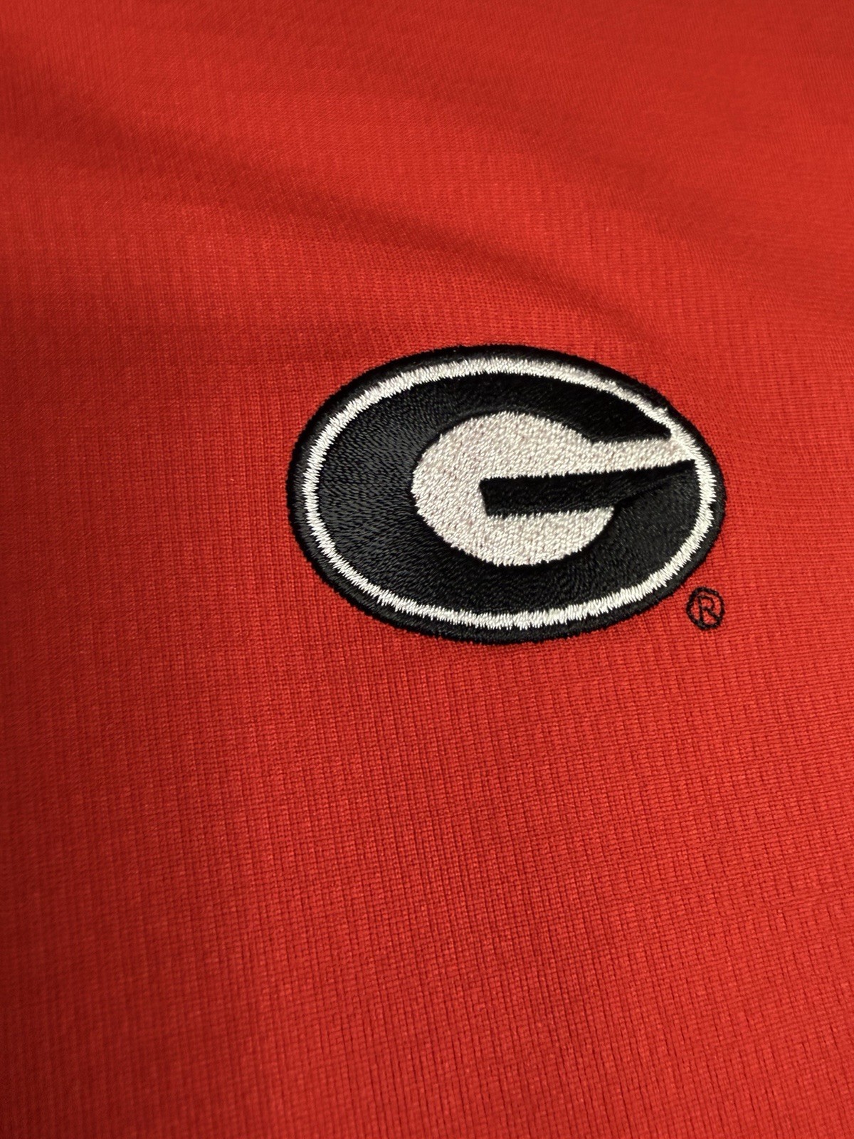 Men’s Nike UGA Georgia Bulldogs Polo Shirt Size XXL Red Dri-Fit Dawgs NCAA
