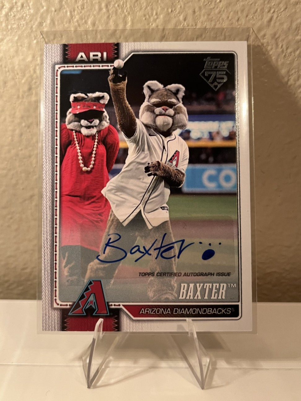 2026 Topps Series 1 BAXTER Mascot AUTO Arizona Diamondbacks #M-1 /99