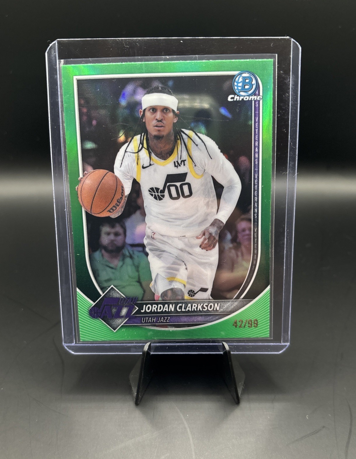 2025-26 Bowman Chrome Jordan Clarkson Green /99 #BCA-JC