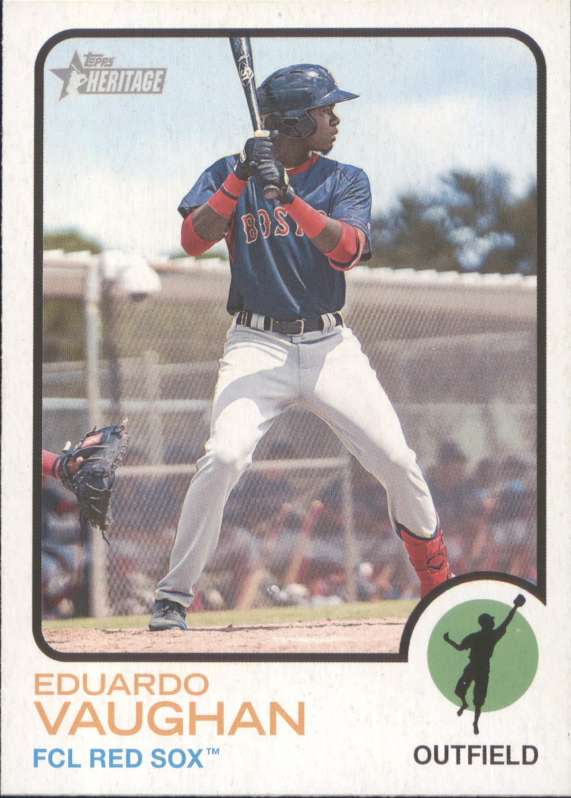 2022 Topps Heritage Minor League #179 Eduardo Vaughan FCL Red Sox