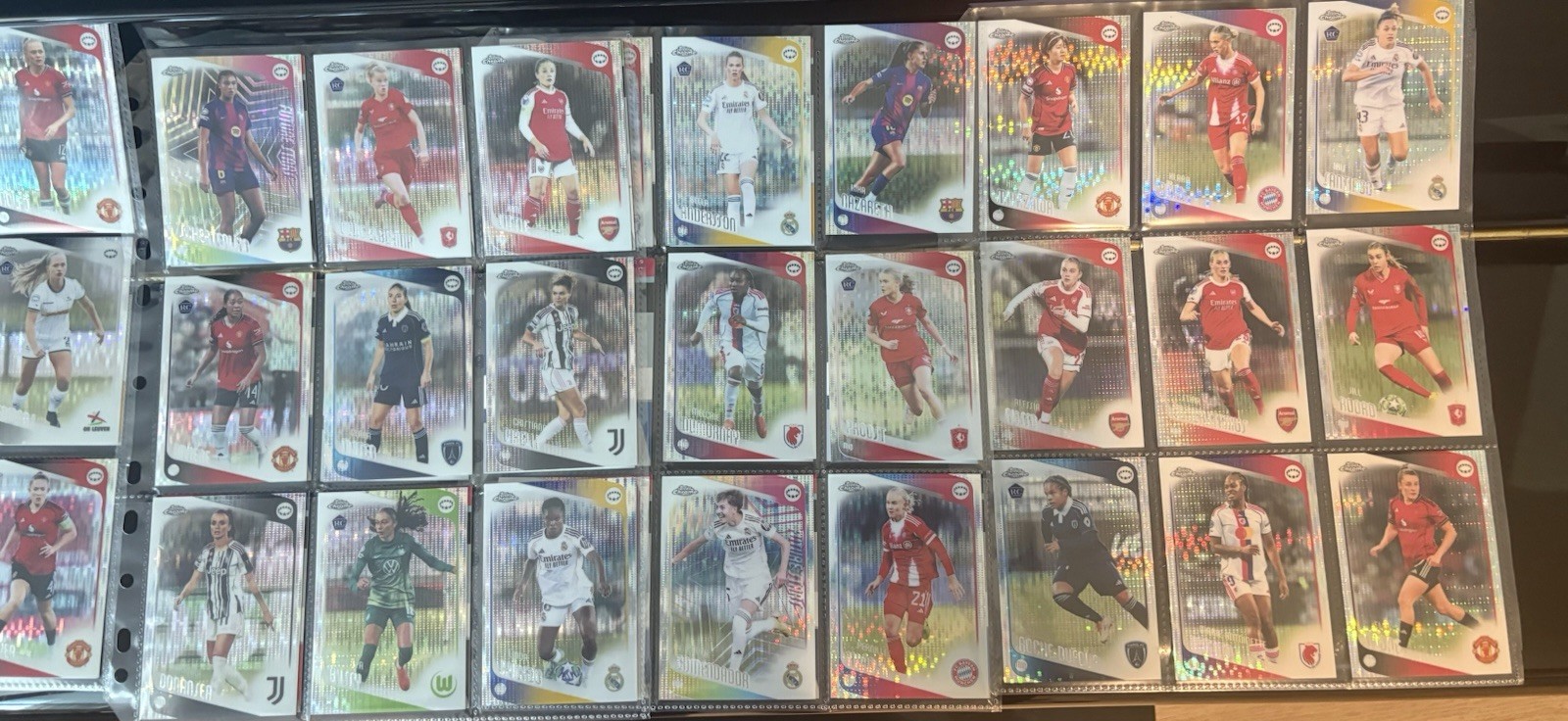 2025-26 Topps Chrome UEFA Club Competitions Complete Set with All Inserts