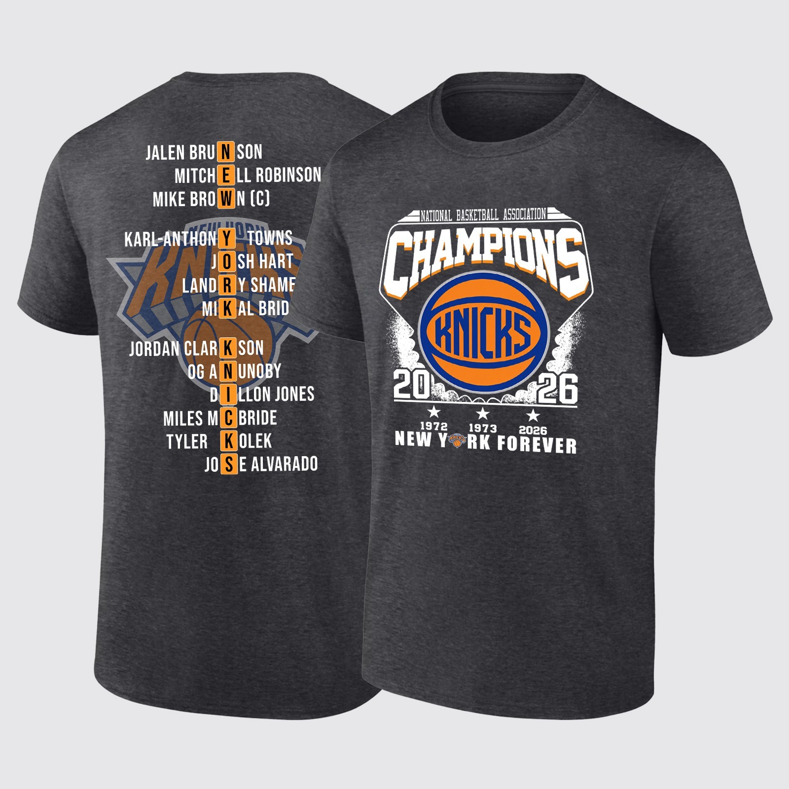 New York Knicks 2026 NBA Champions Commemorative T-Shirt – Men’s T – Shirt