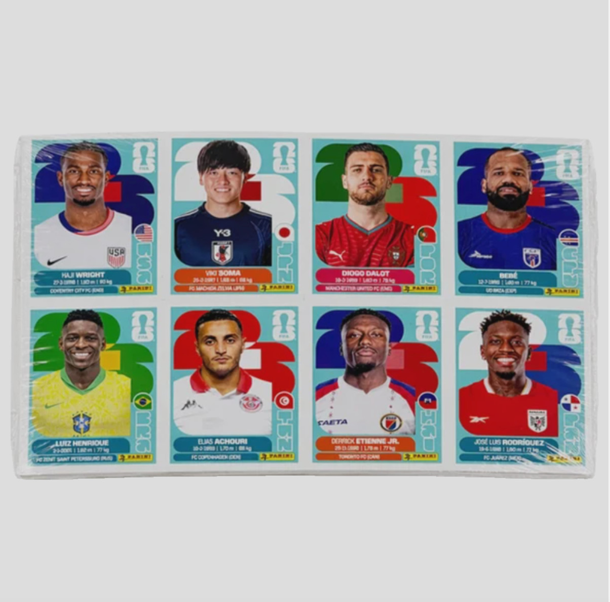 Panini FIFA World Cup 2026 Sticker Collection Box 25 Packs 199 Stickers Sealed