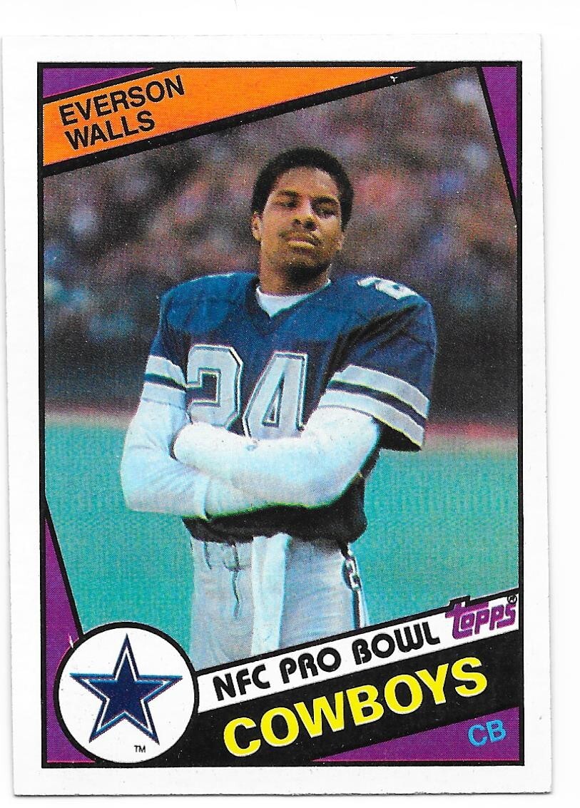 1984 Topps Football #247 Everson Walls Dallas Cowboys
