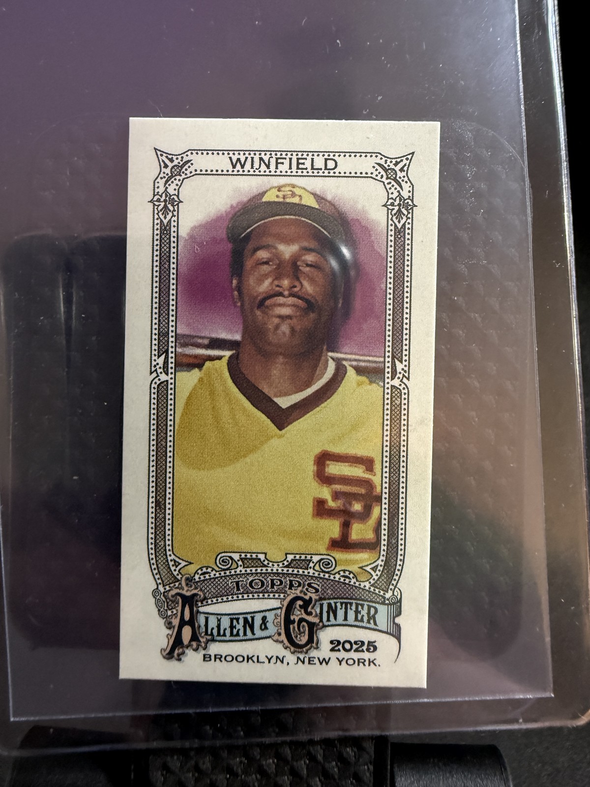 2025 Topps Allen & Ginter #151 Dave Winfield Mini Allen & Ginter Back