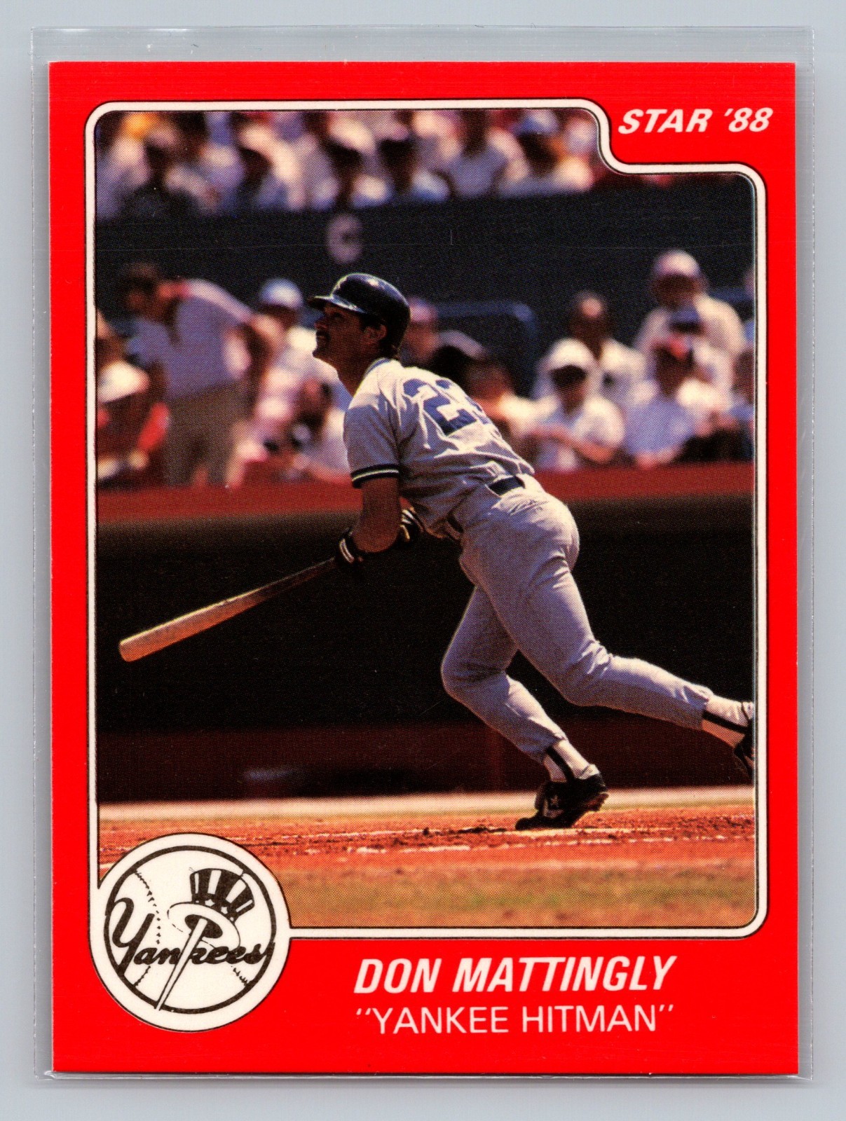 1988 Star DON MATTINGLY Promo Card “Yankees Hitman” New York Yankees FAST SHIP