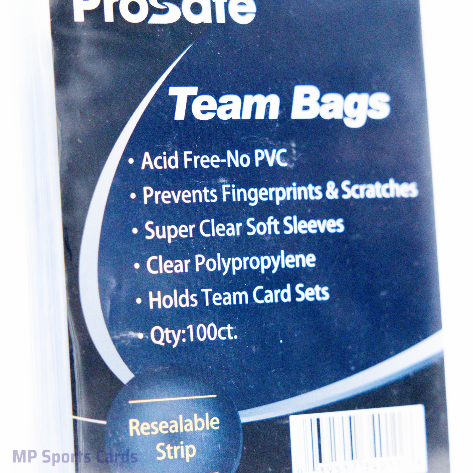 (2) Pro Safe Team Bags Sleeves 100ct Free Shipping!