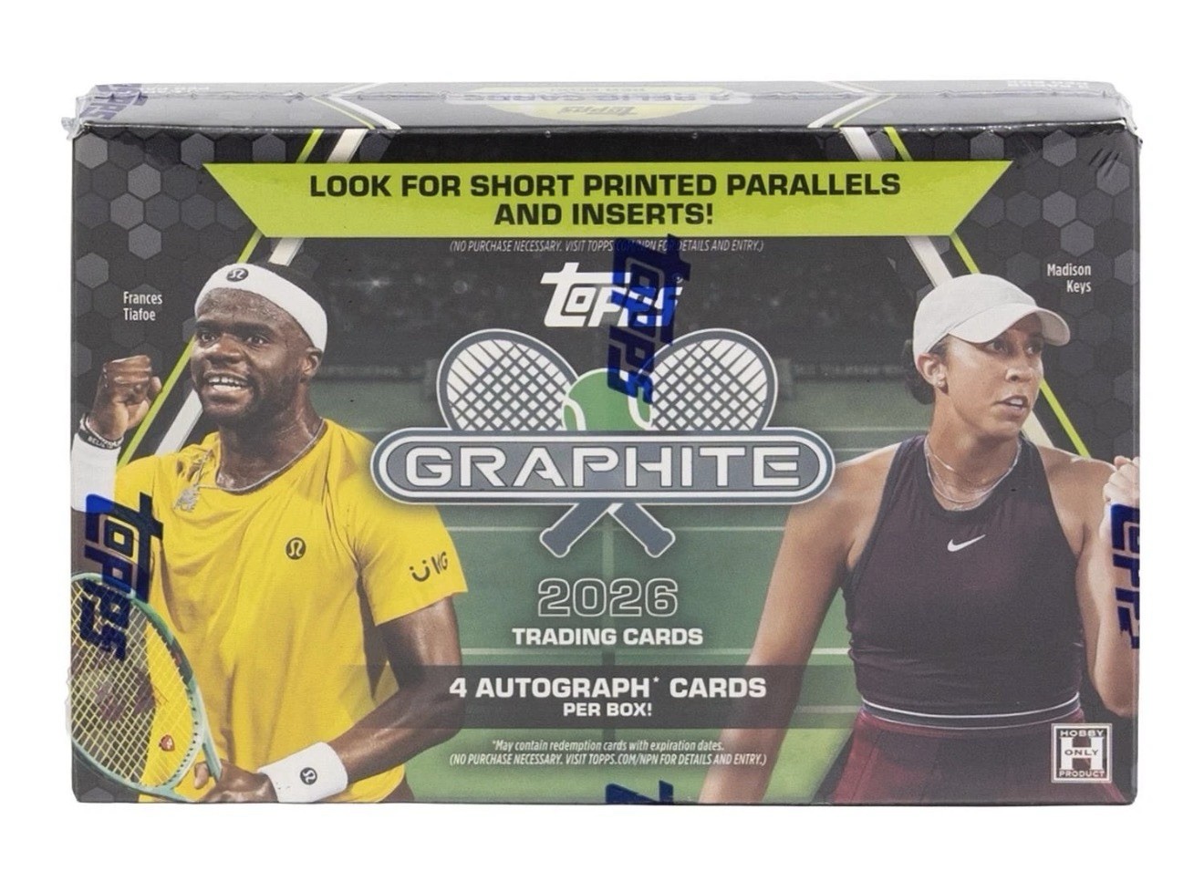 2026 Topps Graphite Tennis Hobby Box Factory Sealed 4 Auto Per Box