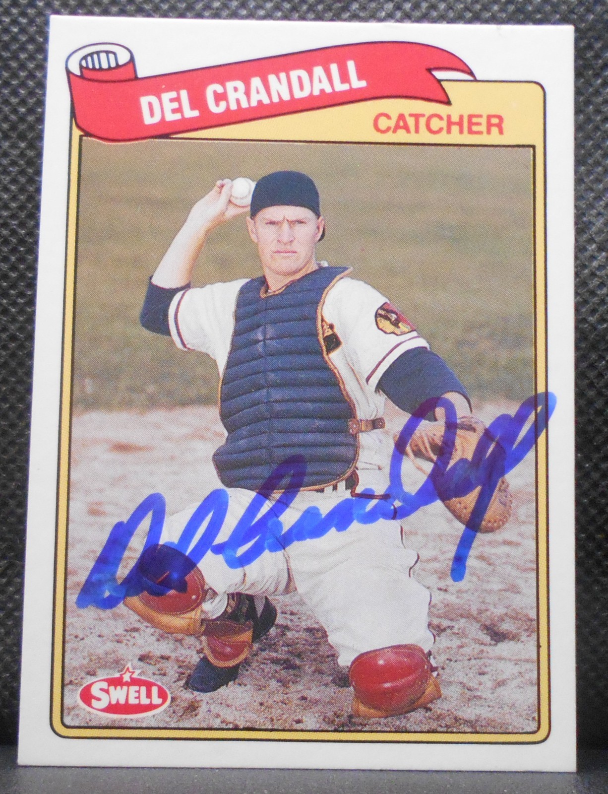 1989 SWELL DEL CRANDALL AUTOGRAPH SIGNED AUTO #132 FREE SHIPPING NO COA
