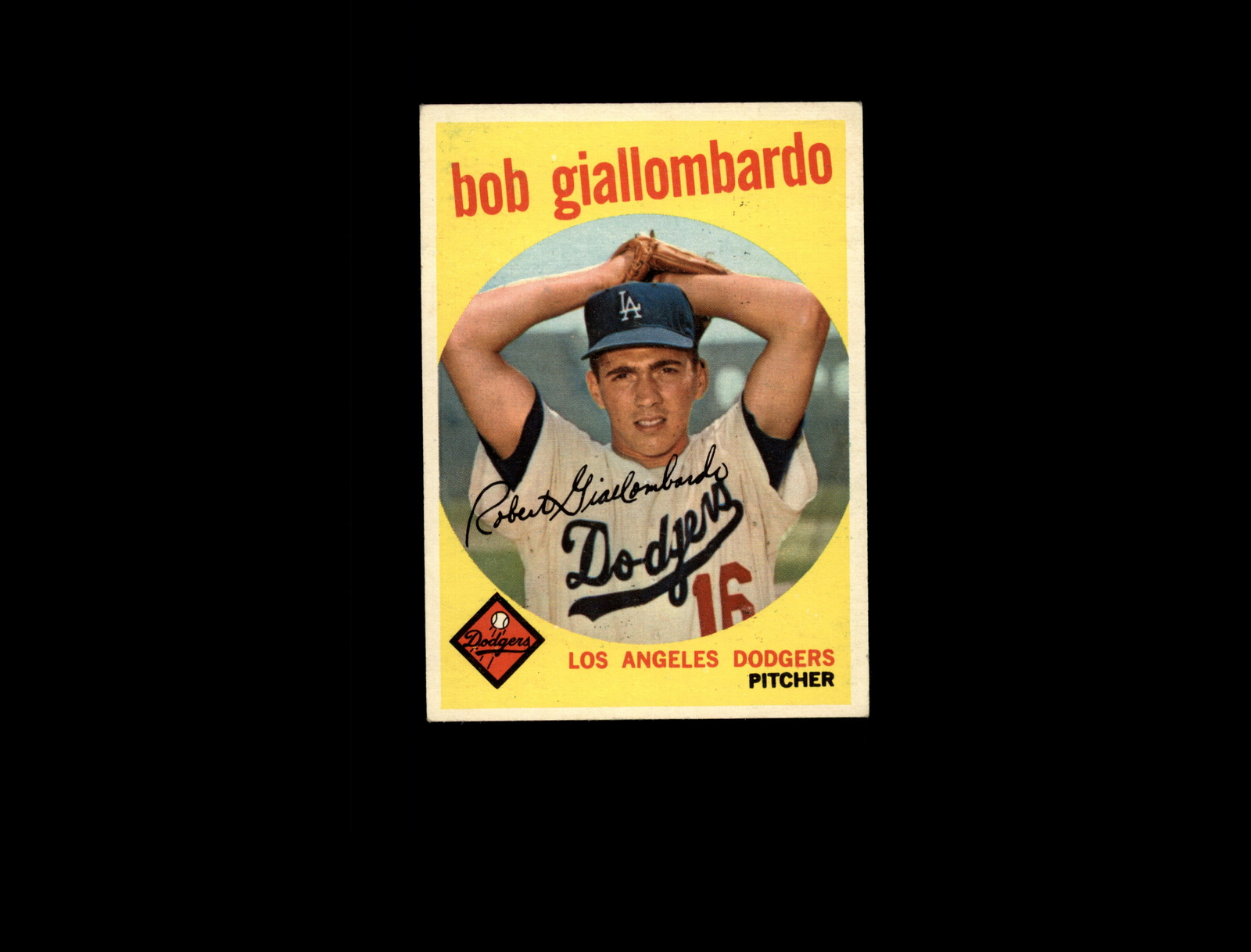 1959 Topps 321A Bob Giallombardo RC with Option Line EX #D1,197409
