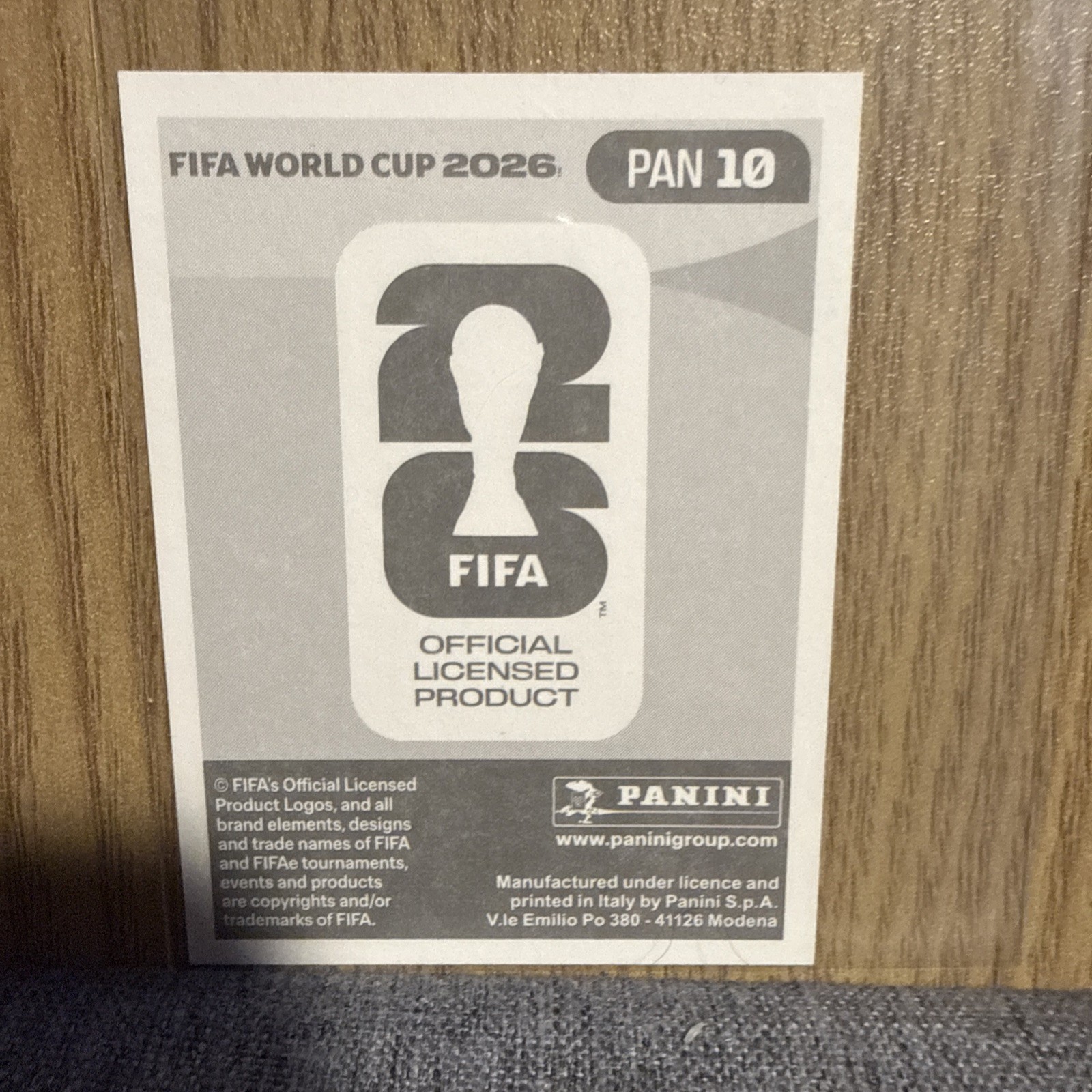 Panini FIFA WC 2026 Stickers-Exclusive Gold Crumple-PAN Panama- Pick Yours