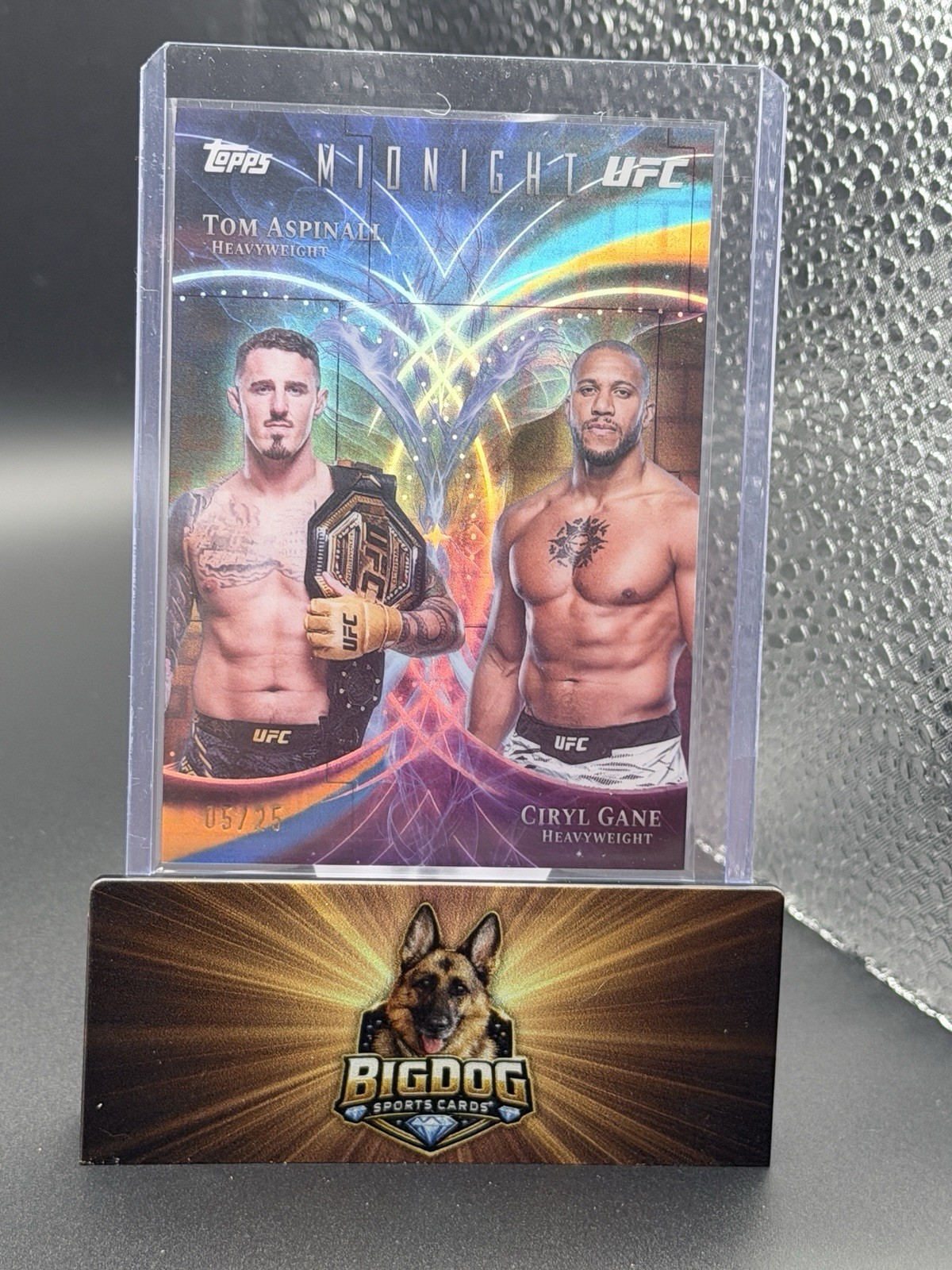 2026 Topps Midnight UFC Tom Aspinall / Ciryl Gane Celestial Combos Auto SSP /25