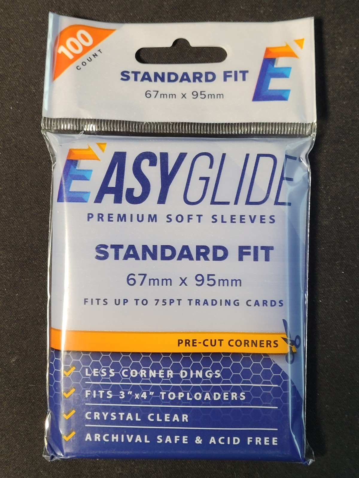 Shellz Easy Glide Soft Penny Sleeves 1 Pack of 100 • Standard Fit • Cut Corners