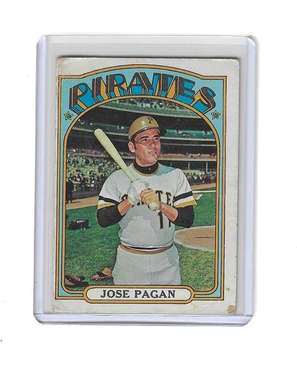 1972 Topps High # Jose Pagan #701 LOW GRADE