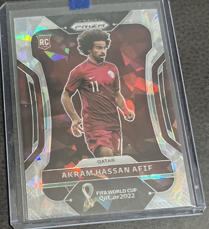 2022 Prizm Silver Ice Akram Hassan Afif No. 186!