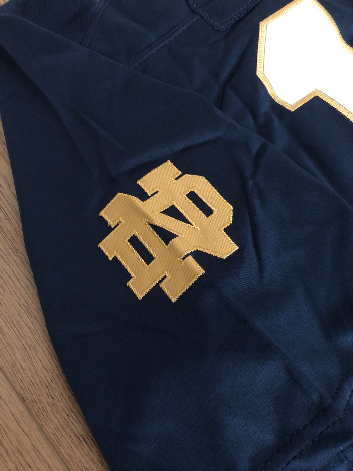 CJ Carr Notre Dame Fighting Irish NCAA 2026 Football Jersey navy blue men’s size