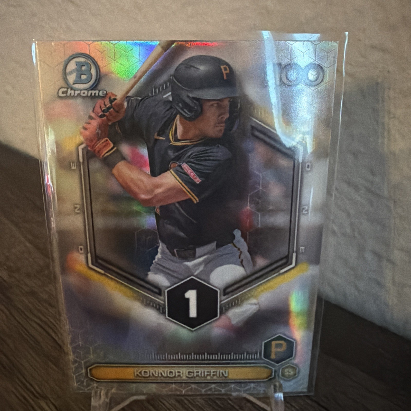 Topps 2026 Bowman Chrome Top 100 Insert Konnor Griffin Pirates BTP-1