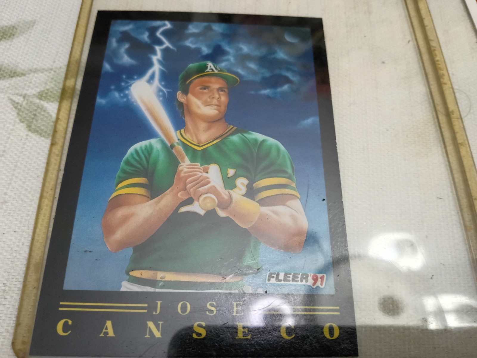 Mixed lot of Jose Canseco cards in plastic Card Holders – MLB Baseball