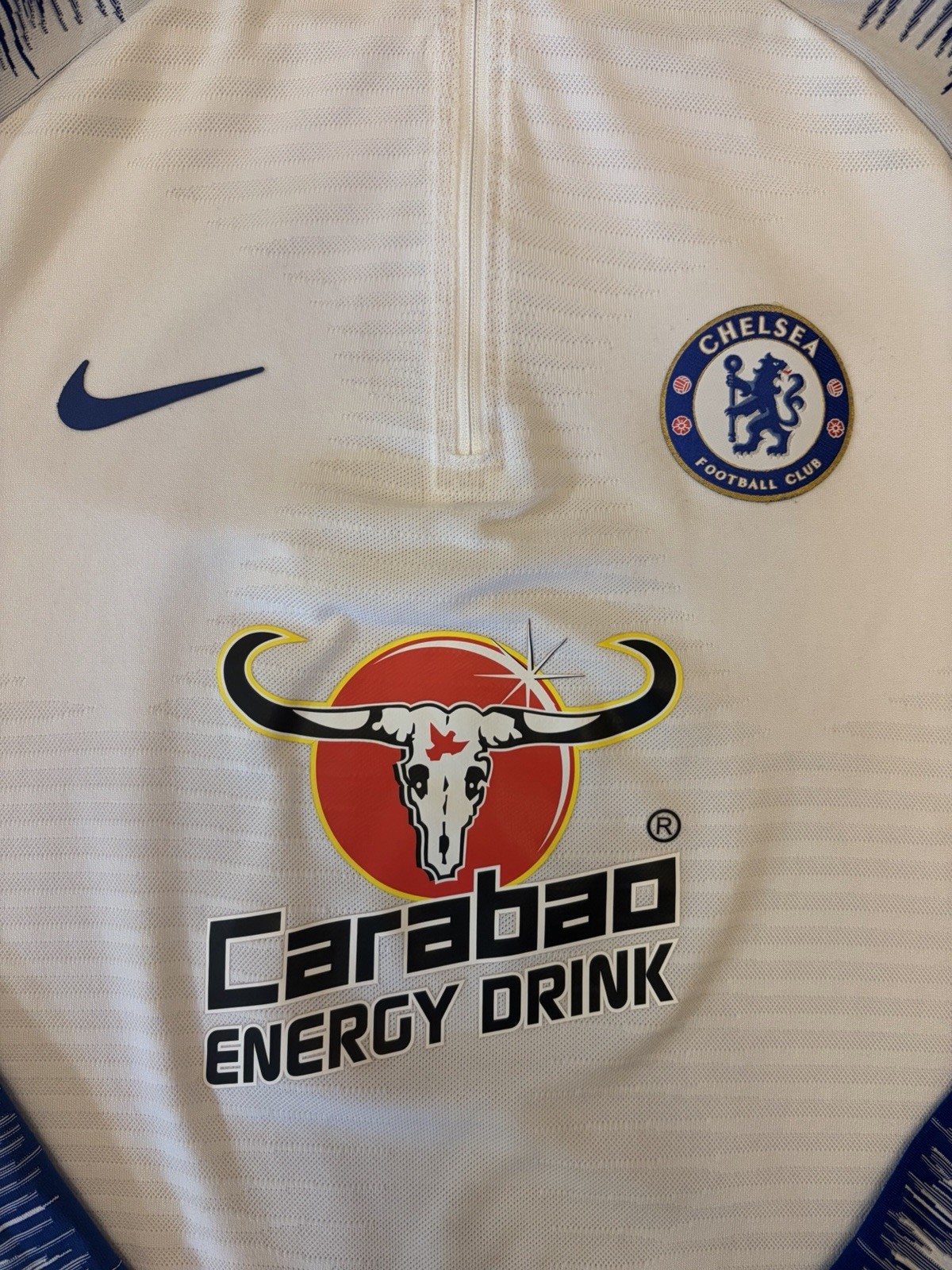 Chelsea FC Nike VaporKnit 1/4 Zip Mens L 2018/2019 Strike Drill Training Soccer