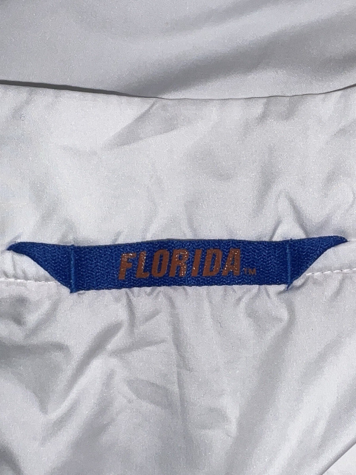 Nike Jordan Men’s White Florida Gators Coaches Half Zip Jacket Size 3XL