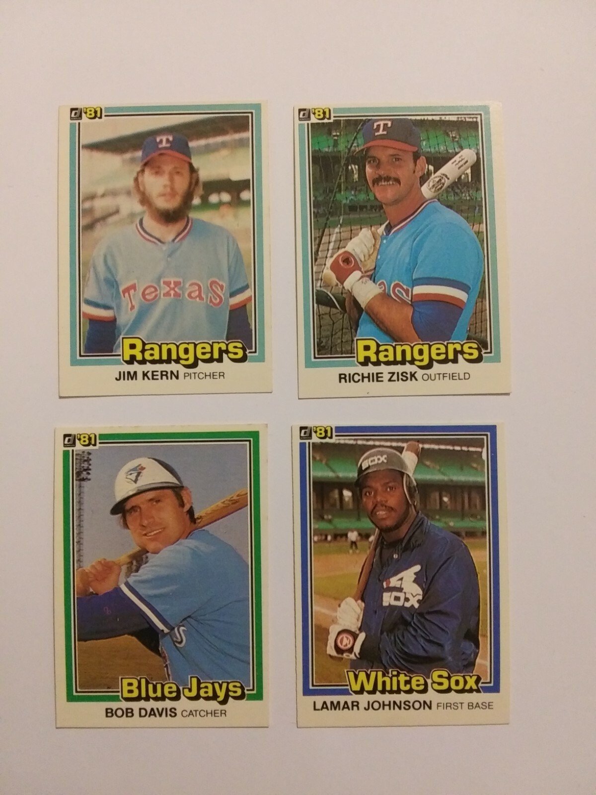 1981 Donruss Baseball Singles – You Pick – Save 60% on 4+ Complete Your Set!