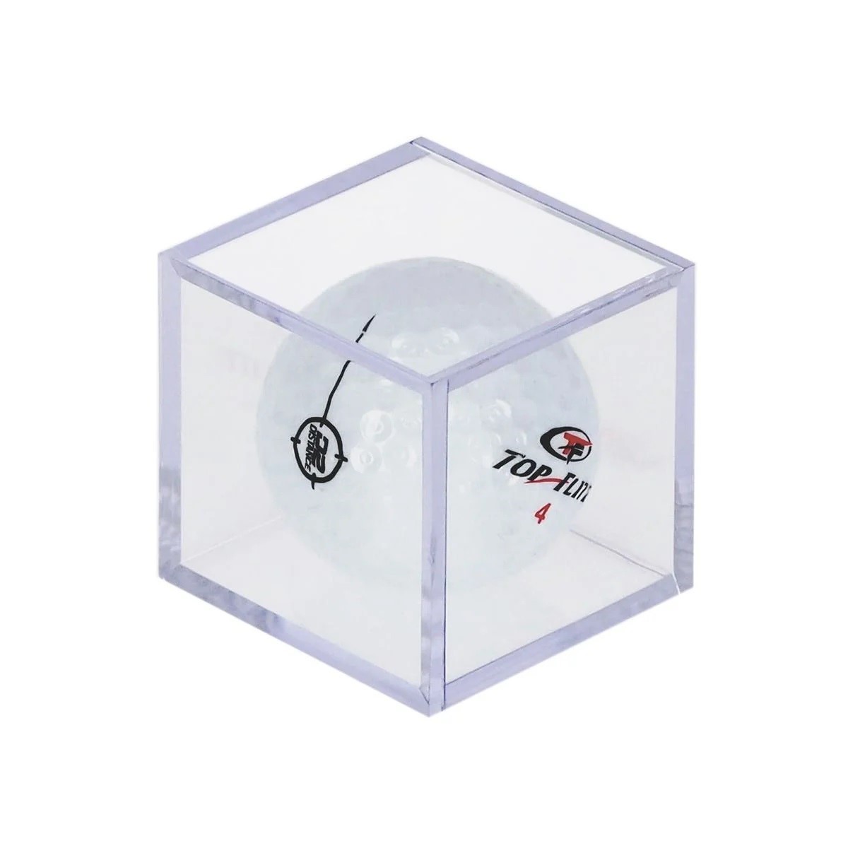 8 BCW Golf Ball Display Cases Square Plastic Cubea Clear Stackable Holders DEAL