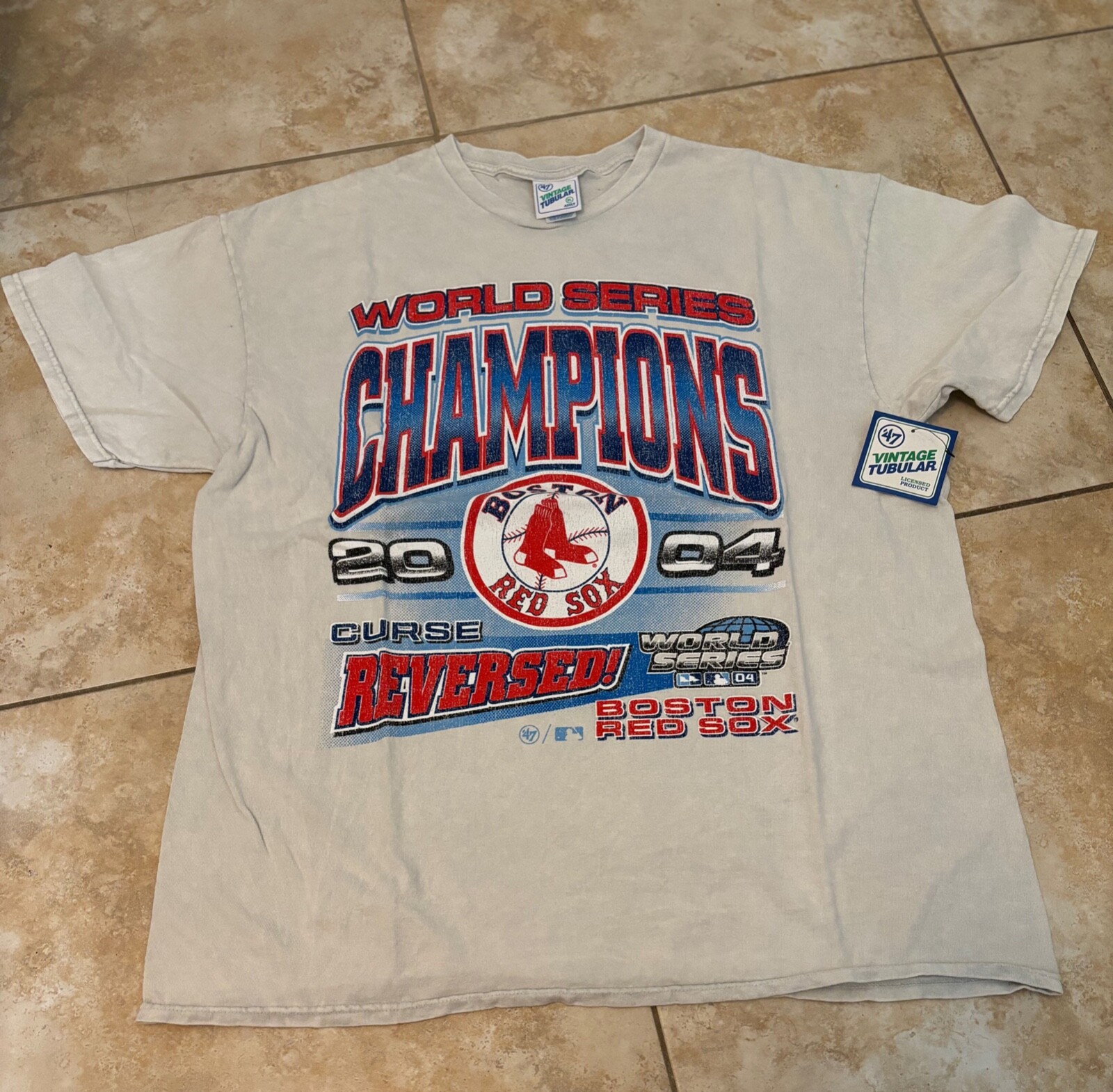47 brand men’s BOSTON RED SOX, t-shirt, 3XL, white, New w/tags