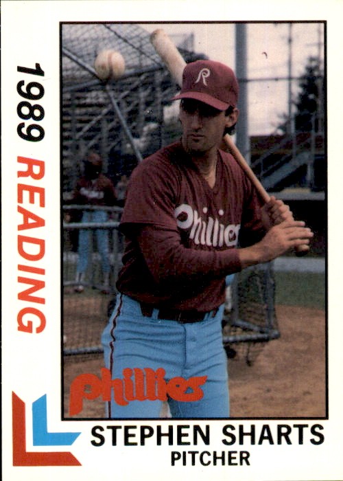 1989 Reading Phillies Best 5 Stephen Sharts Simi Valley California Baseball Card