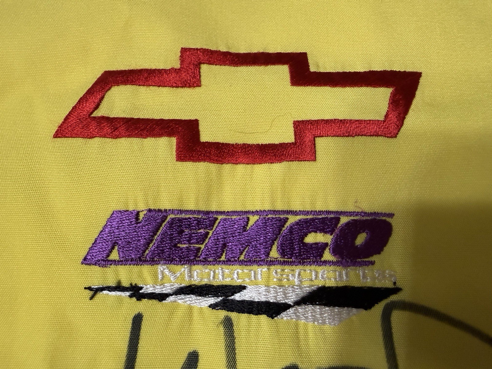 Simpson NASCAR Bully Hill Vineyards Ron Fellows Pit Crew Shirt XL Signed #87