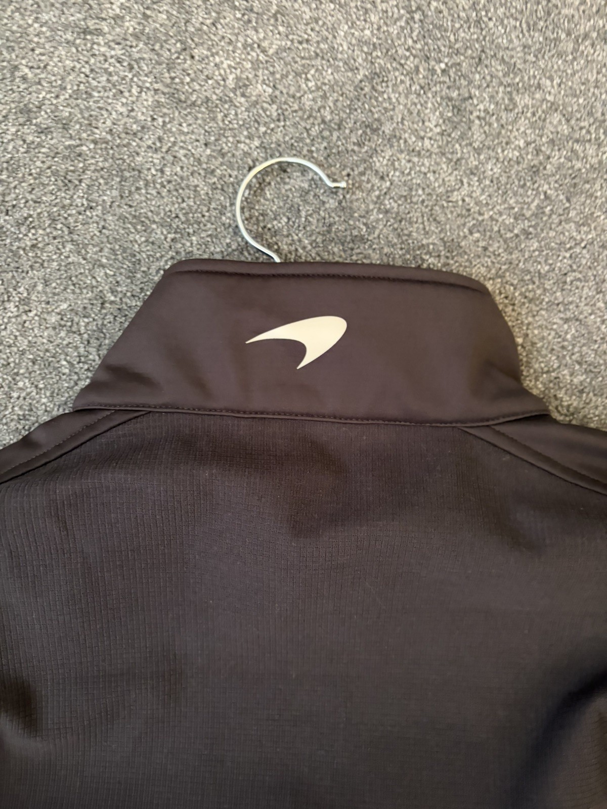 McLaren F1 Team Softshell Jacket – Phantom Grey – Papaya Orange Accents – L