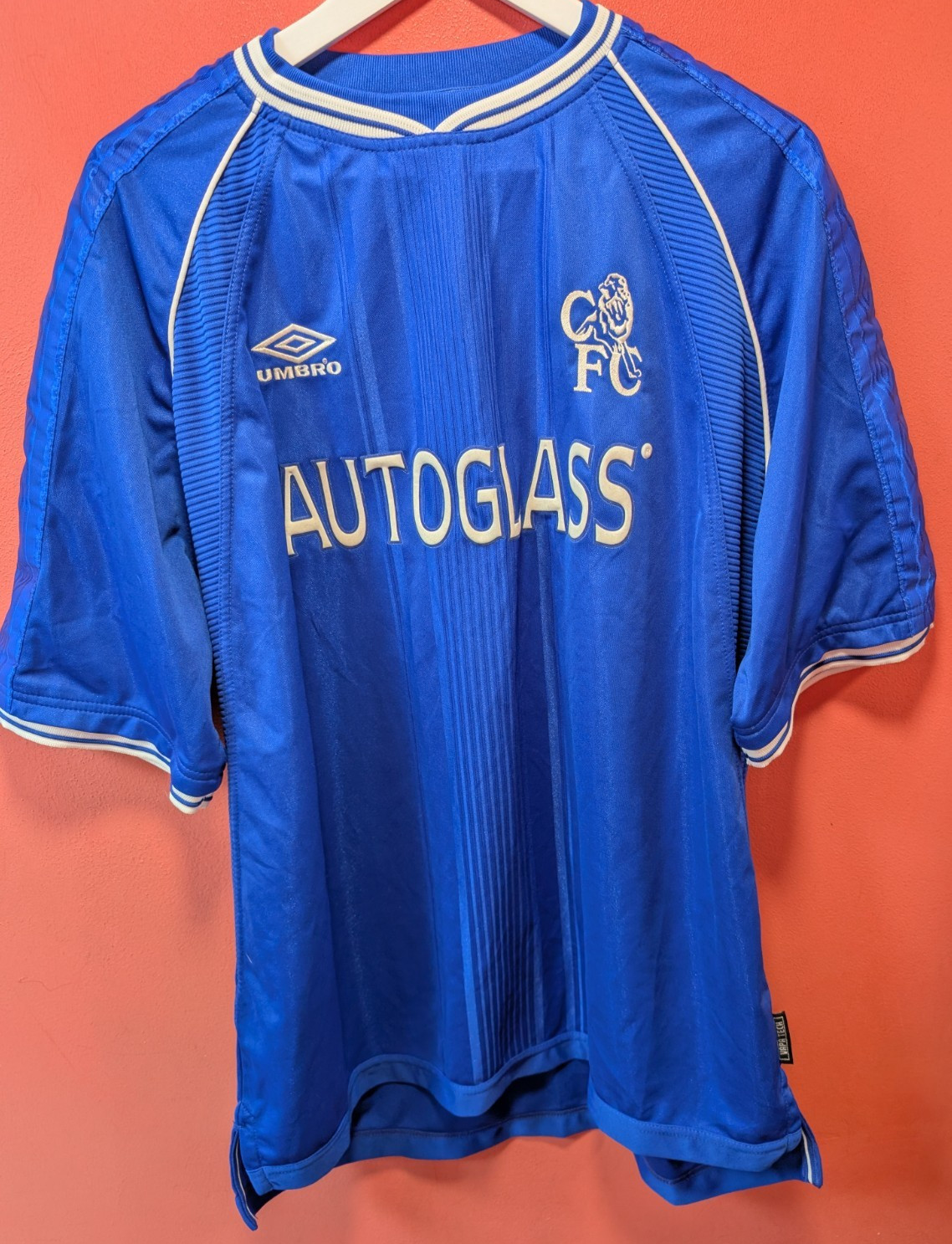 Vintage Chelsea Football Shirt 99-01 Home Umbro Autoglass Blue Size XXL