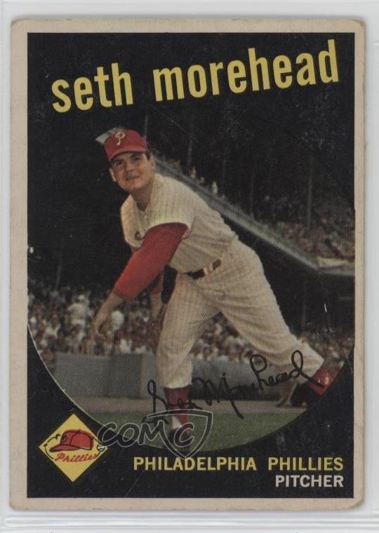 1959 Topps Seth Morehead (White Back) #253 Rookie RC 0e61