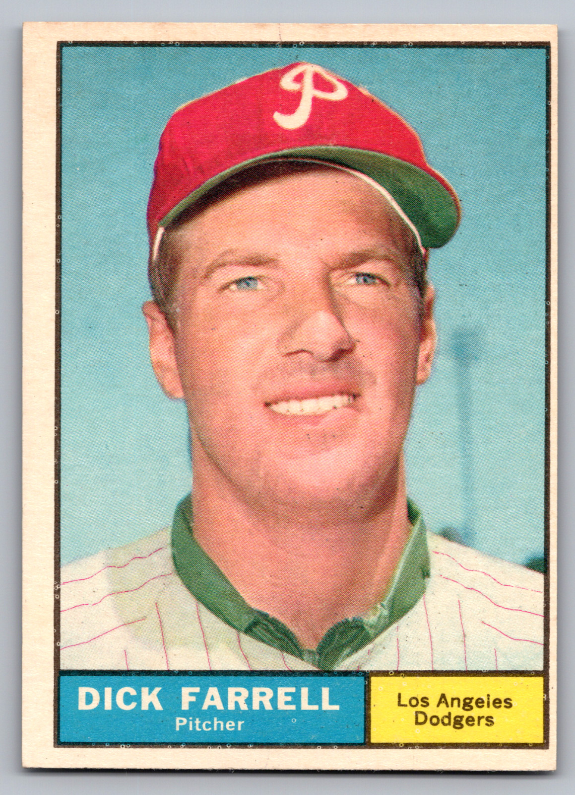 1961 TOPPS #522 DICK FARRELL DODGERS