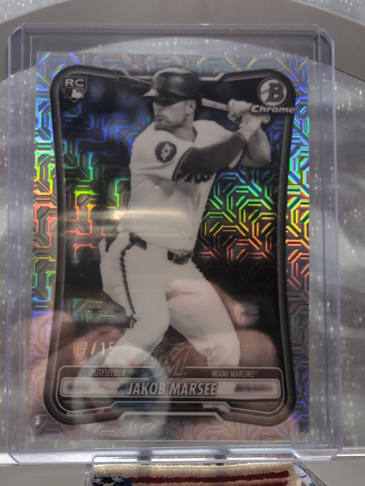 2026 Bowman Chrome – Jakob Marsee (RC) – #86 – Black And White Mojo – 07/15