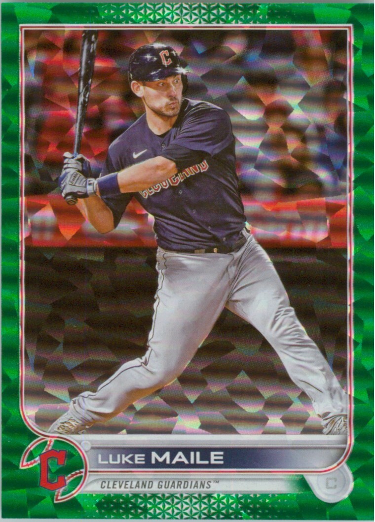 Luke Maile 2022 Topps Update Green Foil /499 #US326 Cleveland Guardians