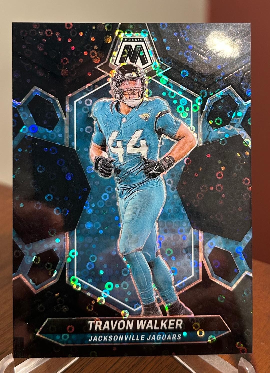 2024 Panini Mosaic No Huddle Travon Walker Black 1/1 SSP
