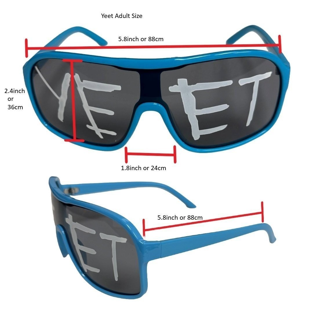Yeet Sunglasses Sports Shades for Main Event Jey Uso Costume