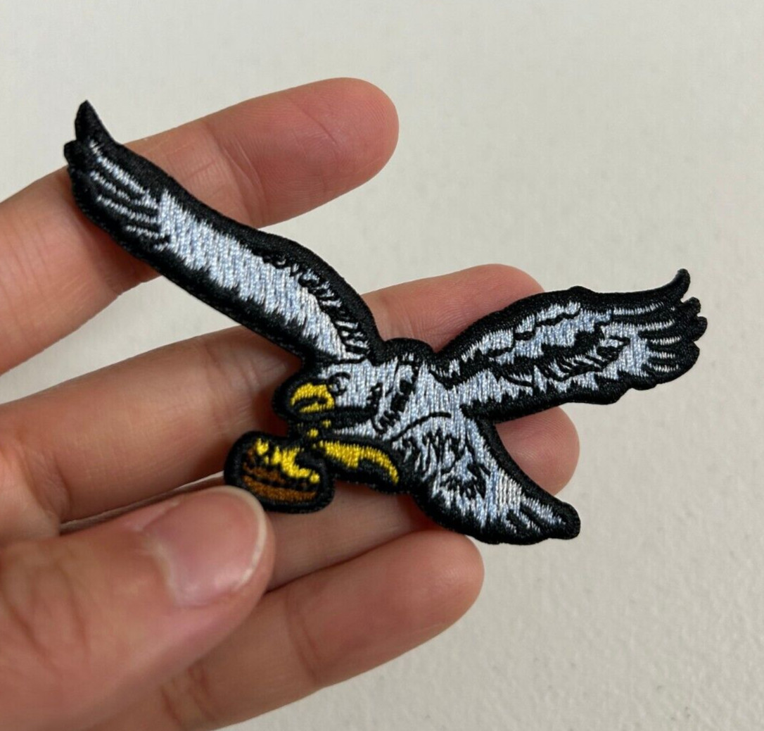 Philadelphia Eagles VINTAGE Embroidered Iron On Patch Embroider 3.5 in NFL Logo