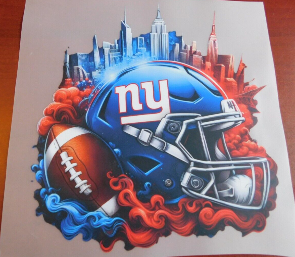 New York Giants 8″ DTF Heat Transfer Iron On FREE Shipping (A25)
