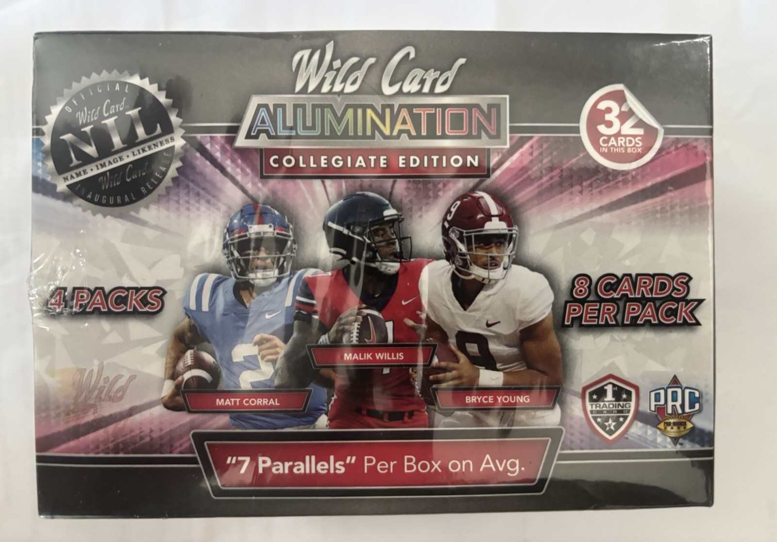 Wild Card ALUMINATION Collegiate Edition 2023 NCAA Football Blaster Box 32 Cards