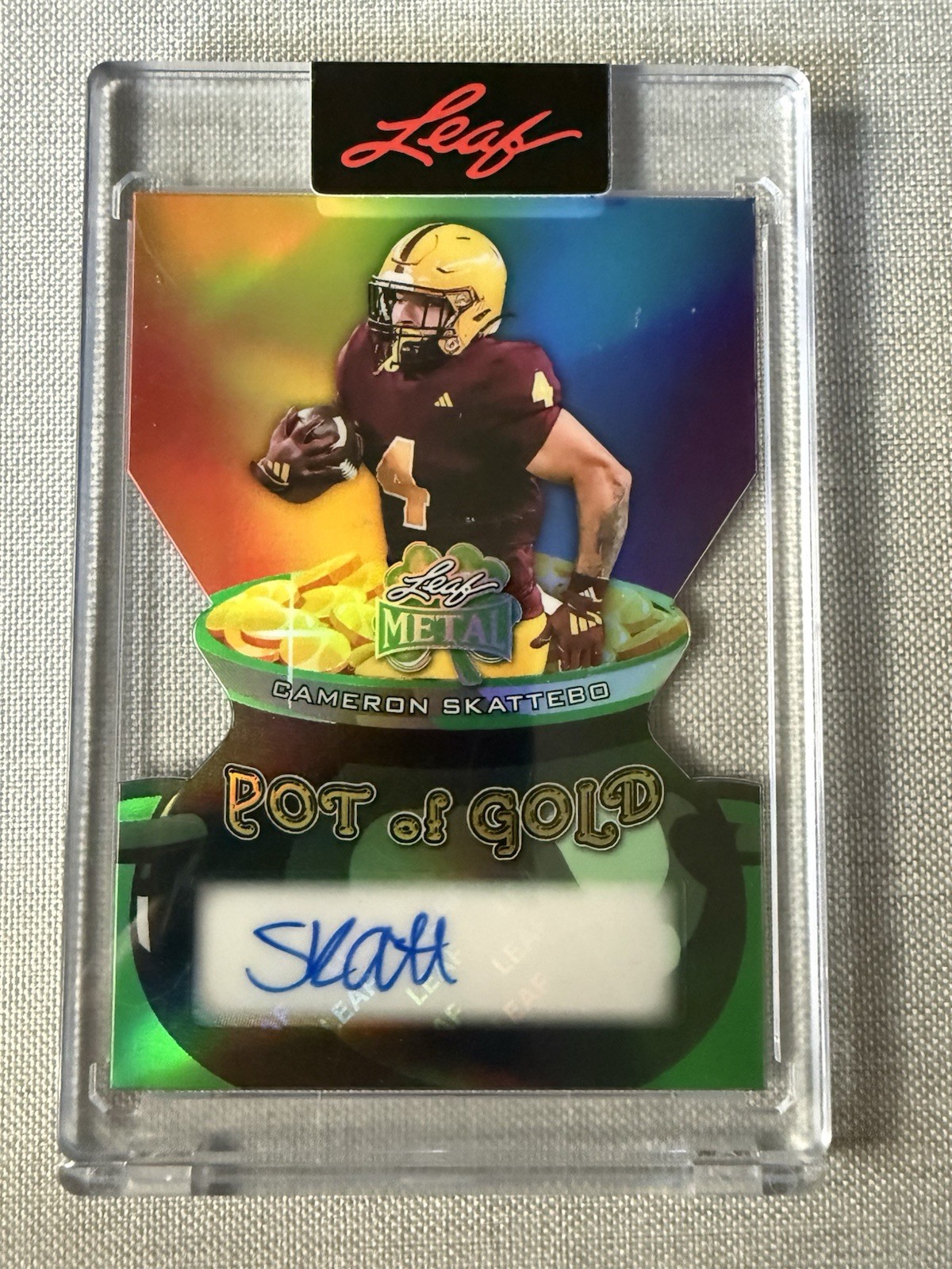 2026 Leaf Cameron Skattebo 3/3 Auto PG-CS1