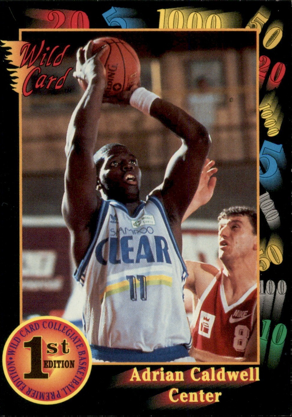 1991-92 Wild Card Adrian Caldwell #82 AAA Sports 1st Edition