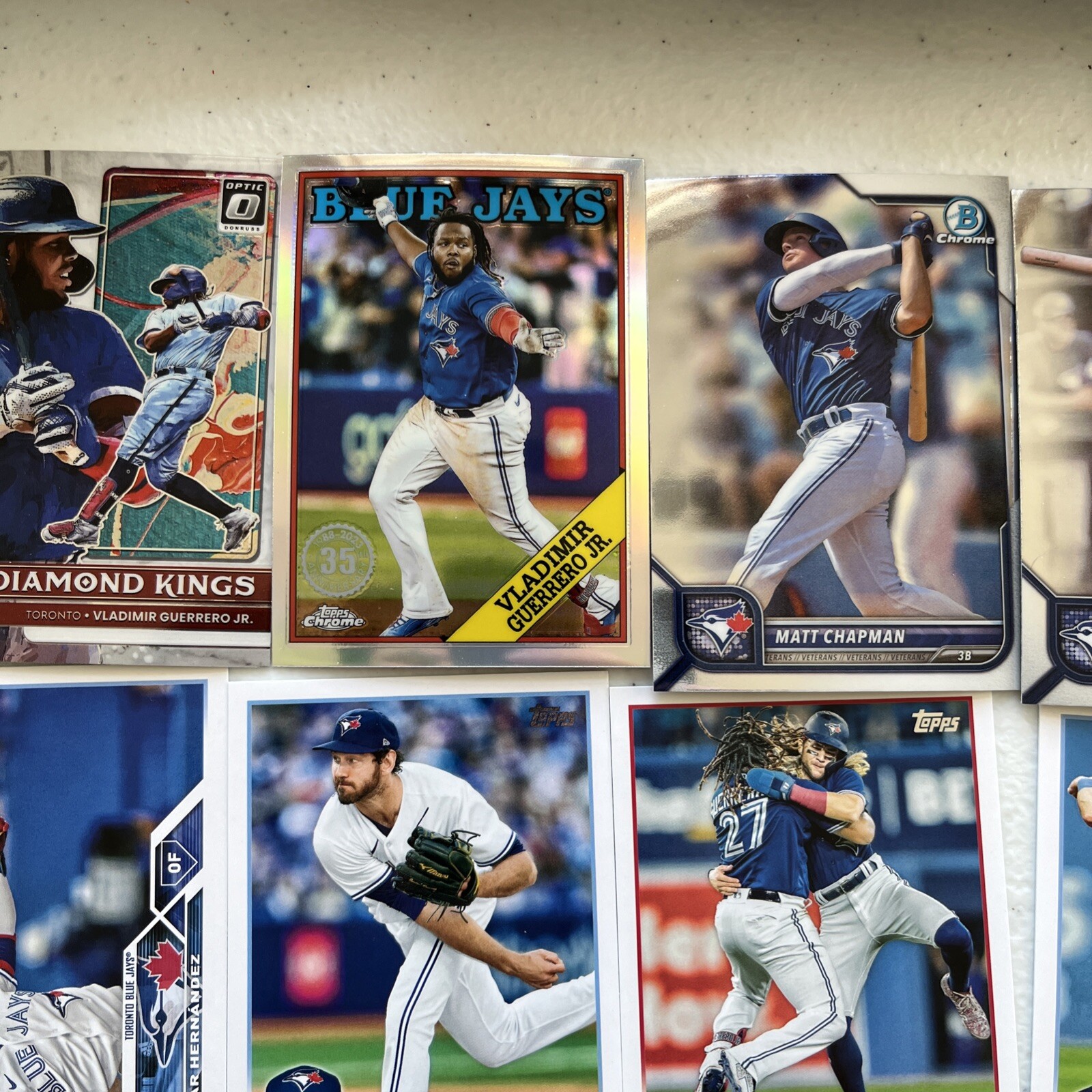 Toronto Blue Jays Cards Includes Bichette, Guerrero, Donaldson Option #1