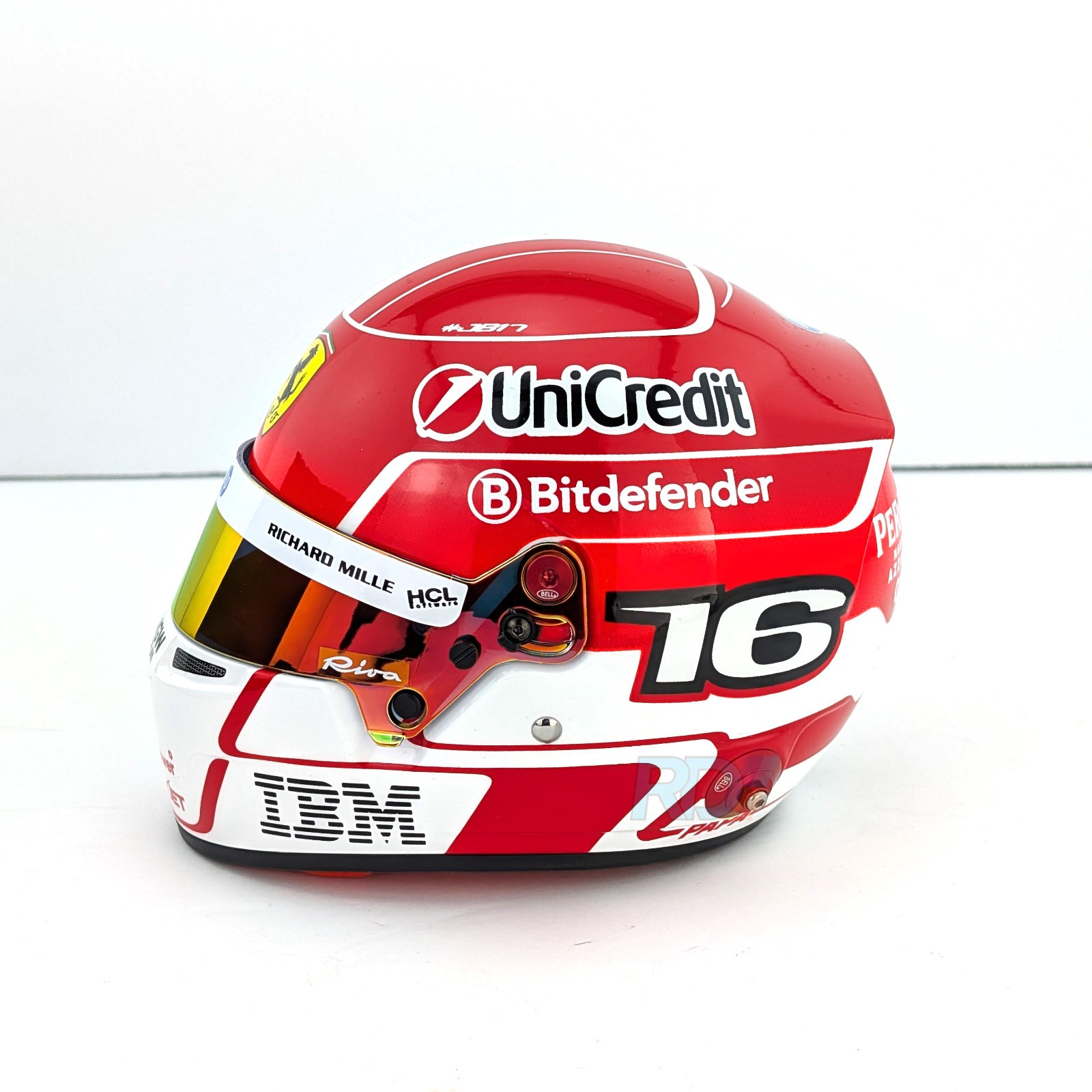 2025 Charles Leclerc Mini Helmet – 1:2 Scale – Ferrari Bell F1 Helmet – 4100413
