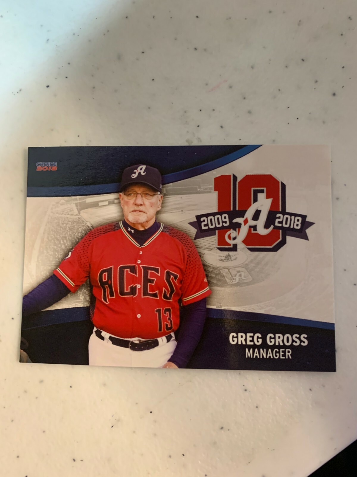 Greg Gross 2018 Reno Aces Team Card