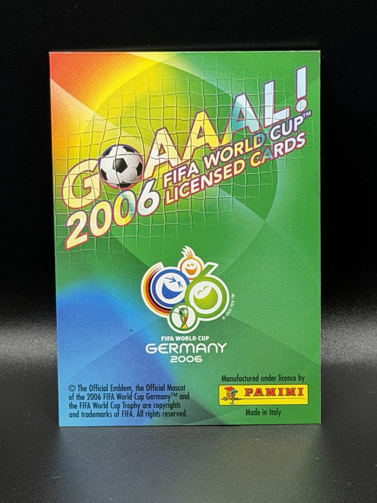 2006 Panini GOAAAL! World Cup – Cristiano Ronaldo #140 Made In Italy