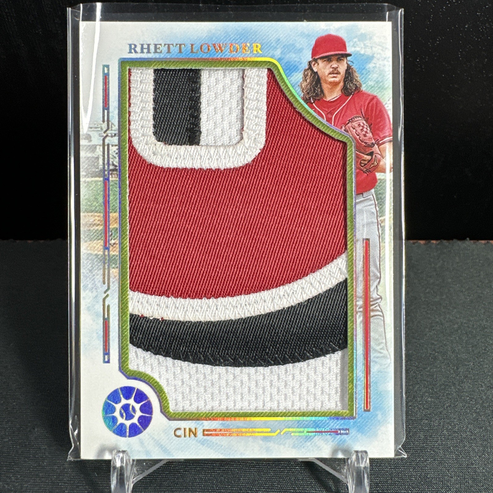 5/5 RHETT LOWDER RC HOLO GOLD MASSIVE MATERIAL 2025 Boys Of Summer #MM-RL REDS !